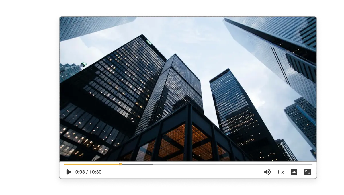 Executive Update Video Creator showcasing modern skyscrapers and visuals